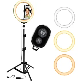 10\" LED TIK Tok Ring Light with Tripod Stand Phone Holder Ringlight Stand"