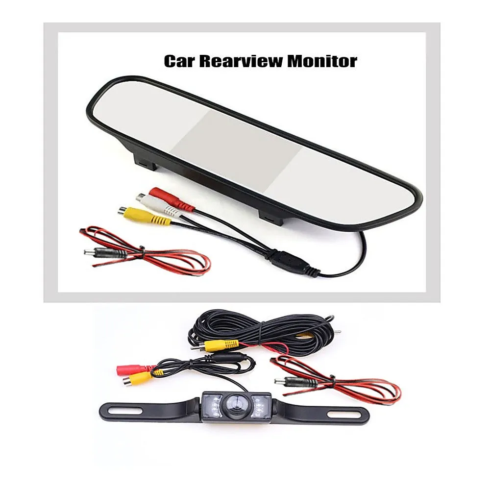 120° Wide-Angle Waterproof Night Vision Car Reverse Camera Kit