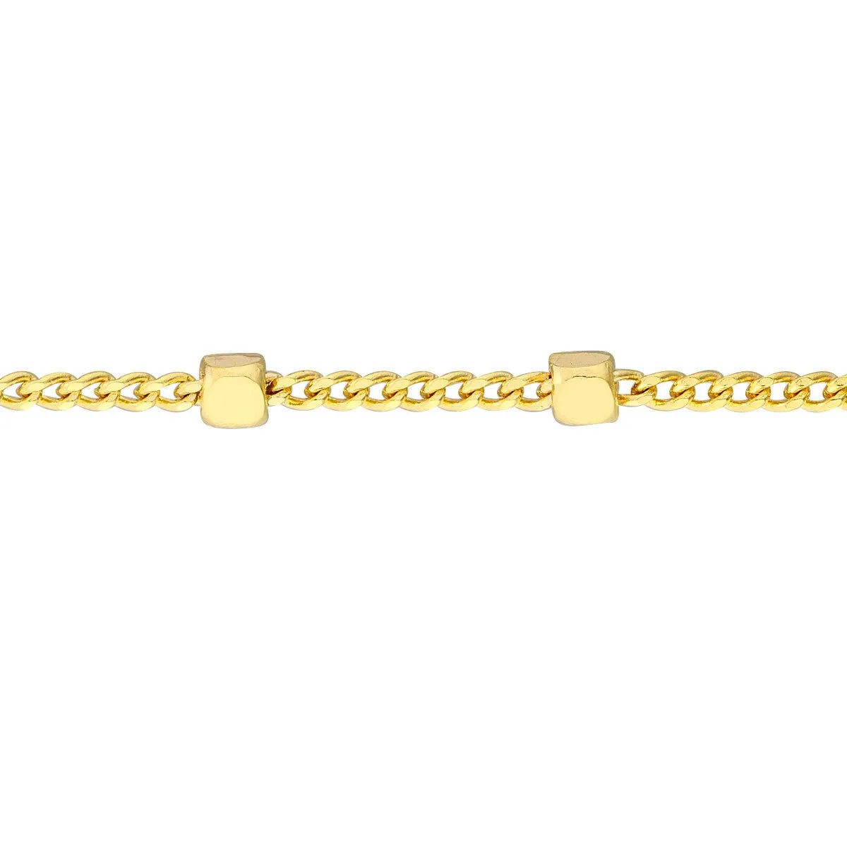 14K Gold Saturn Choker Chain