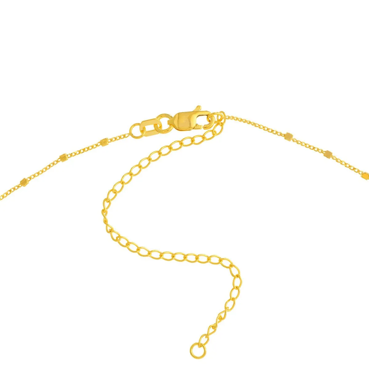 14K Gold Saturn Choker Chain