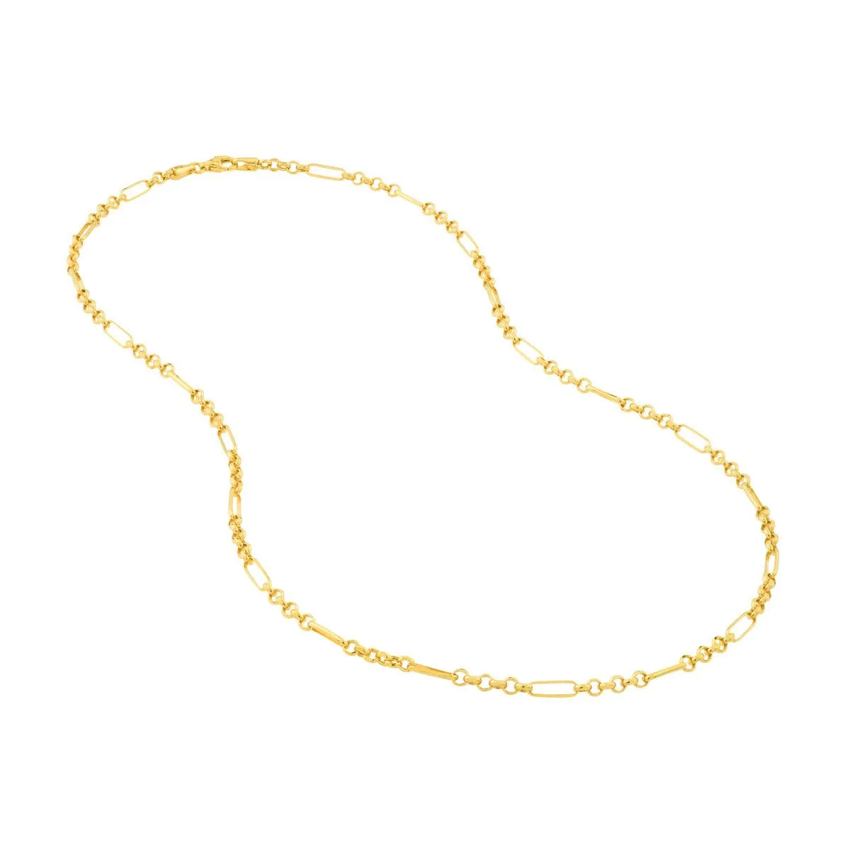 14K Yellow Gold 2.80mm 6 1 Rolo Chain