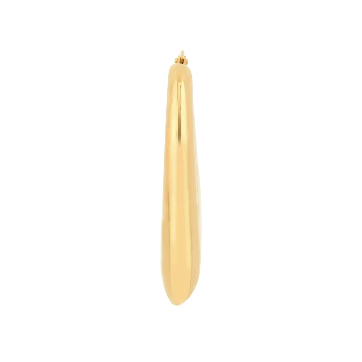 14K Yellow Gold Small Graduated Puffed Hoop Earrings