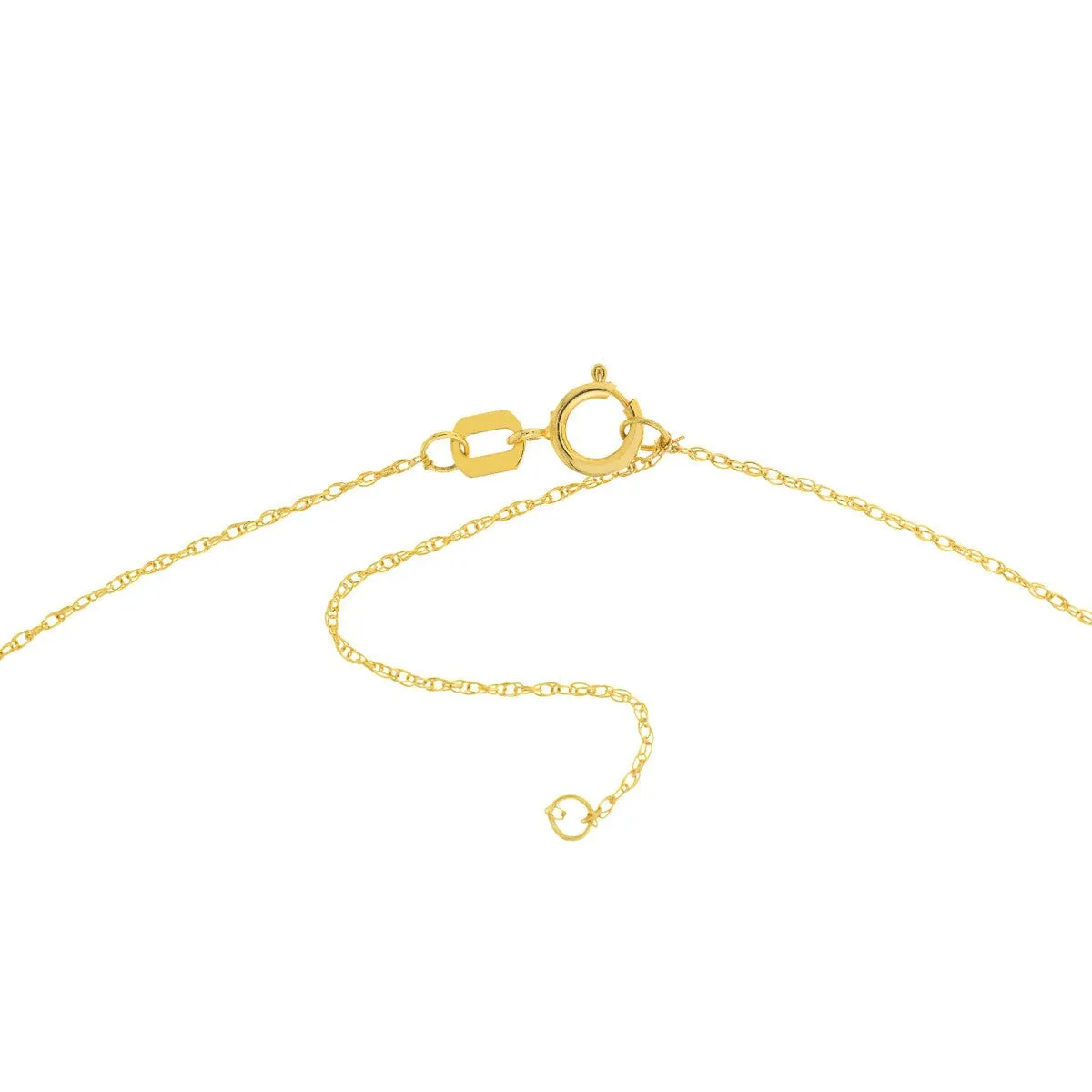 14K Yellow Gold So You ASL I Love You Necklace