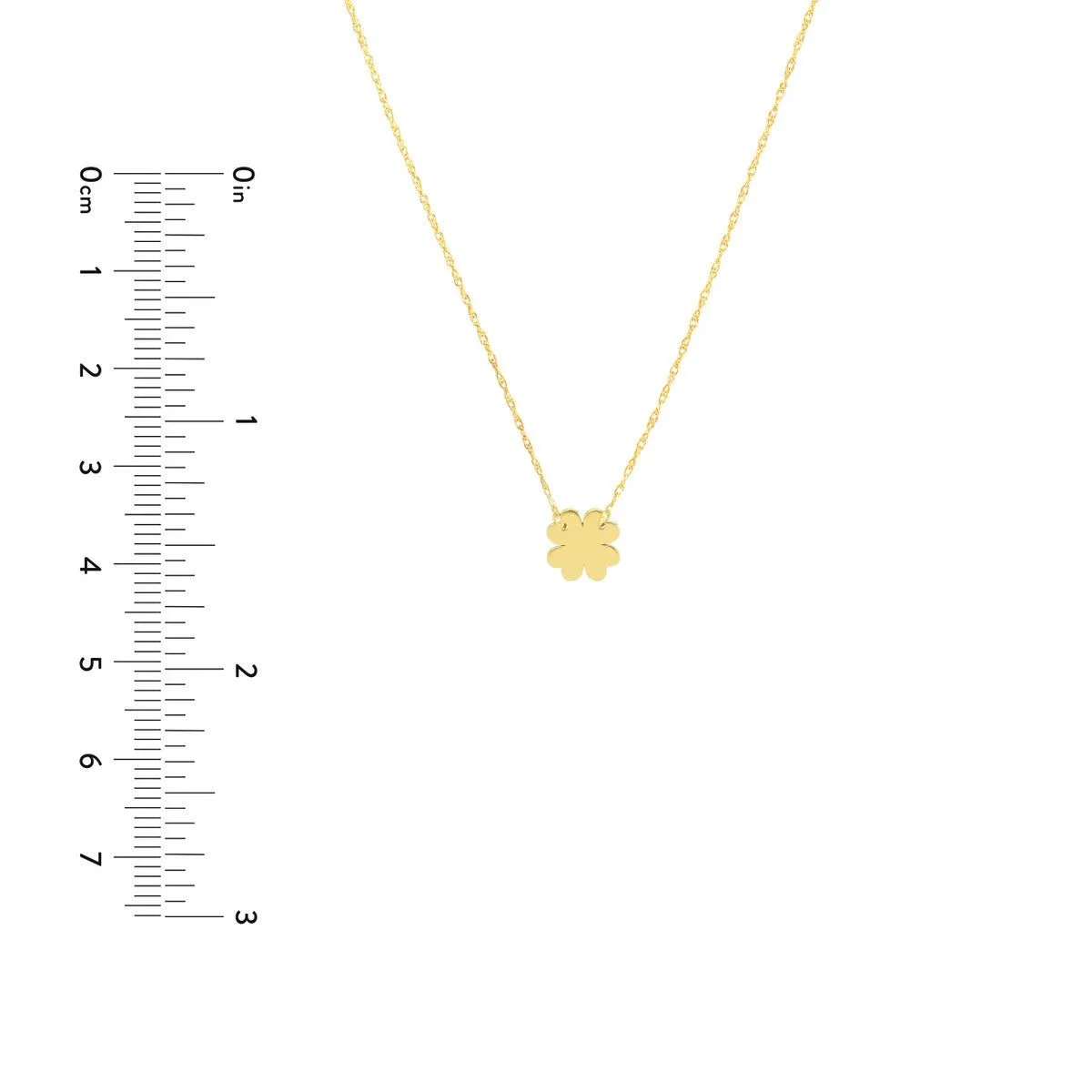 14K Yellow Gold So You Mini 4-Leaf Clover Adj Necklace