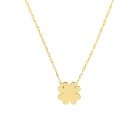 14K Yellow Gold So You Mini 4-Leaf Clover Adj Necklace