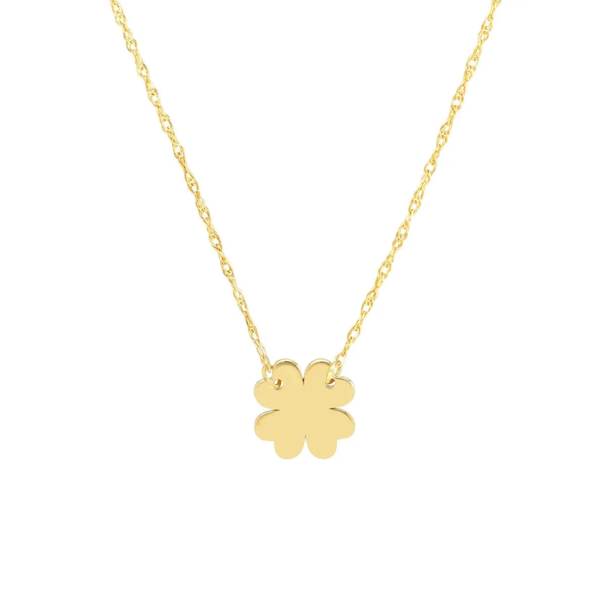 14K Yellow Gold So You Mini 4-Leaf Clover Adj Necklace