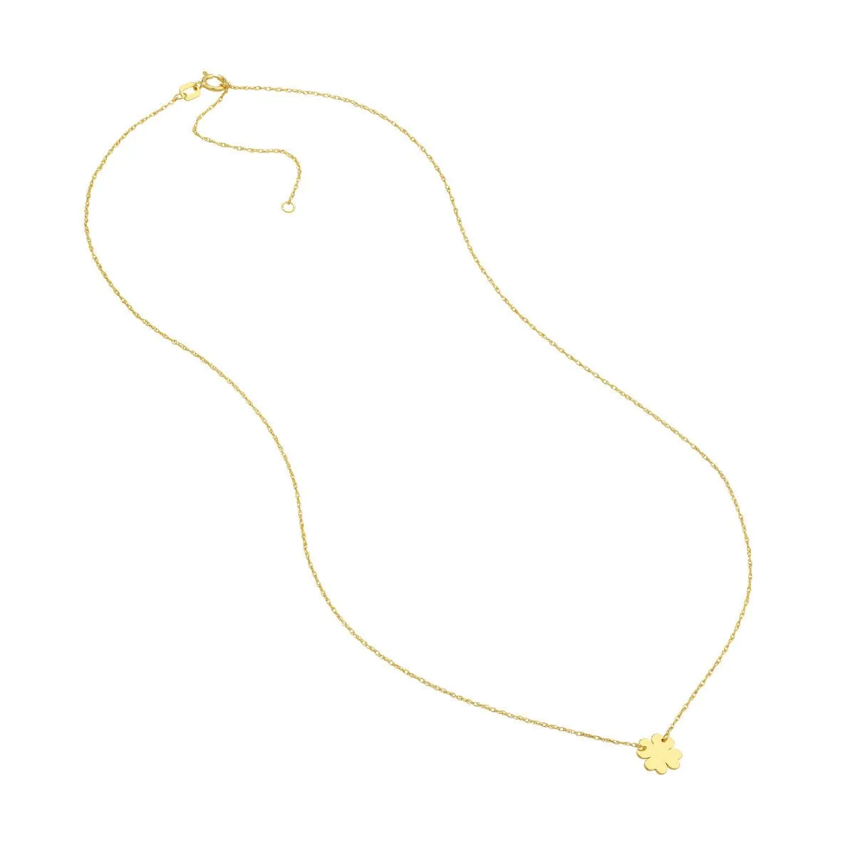 14K Yellow Gold So You Mini 4-Leaf Clover Adj Necklace