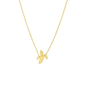 14K Yellow Gold So You Mini Banana Adjustable Necklace