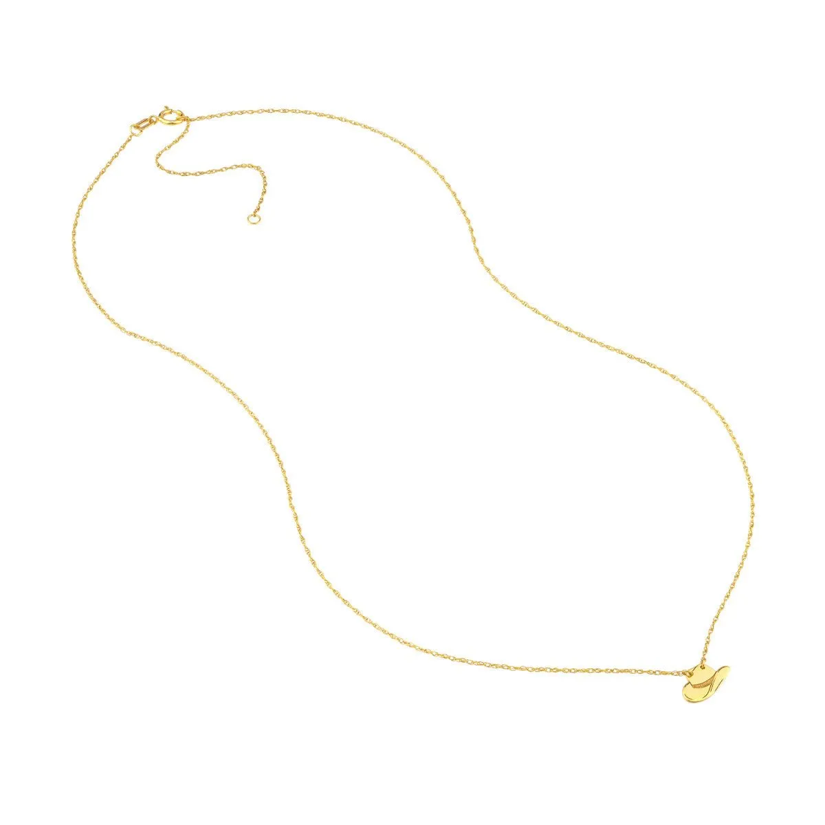 14K Yellow Gold So You Mini Cowboy Hat Necklace