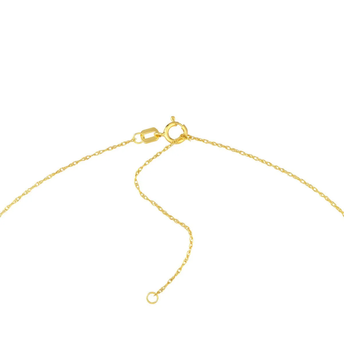 14K Yellow Gold So You Mini Crescent Moon Adj Necklace