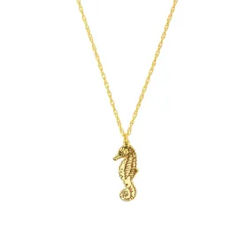 14K Yellow Gold So You Seahorse Necklace