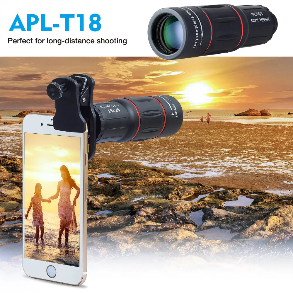 18X Telescope Zoom Mobile Phone Lens w/ Tripod