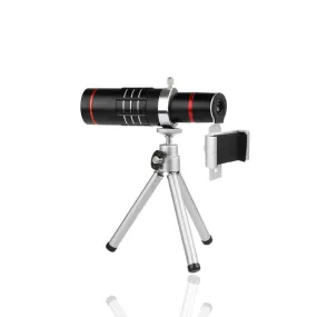 18X Zoom Telescope Phone Camera Lens with Tripod Clip For iPhone, Samsung, Pixels, LG and Oneplus