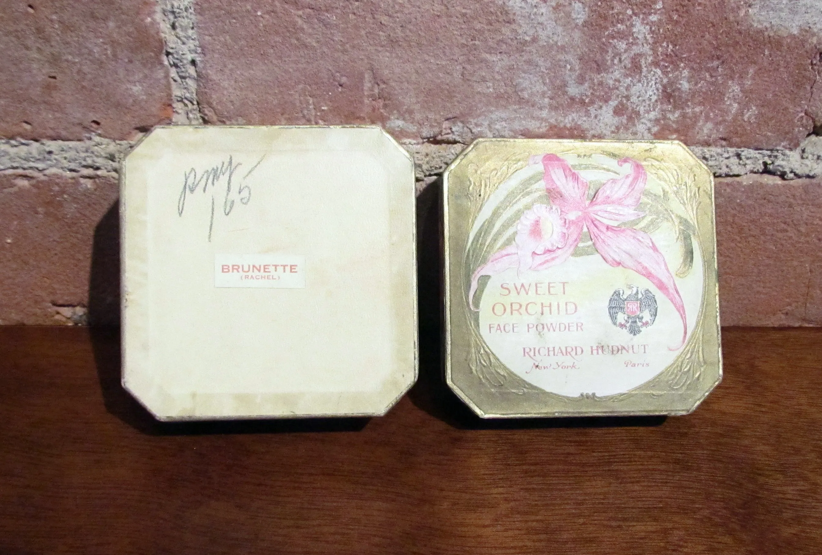 1920's Richard Hudnut Sweet Orchid Powder Box Advertising RARE