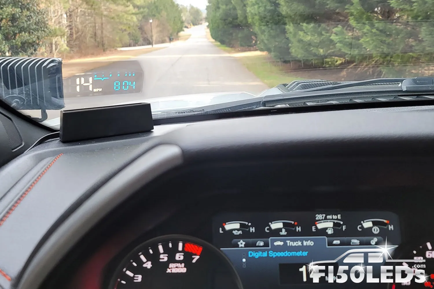 1999 - 2007 F250 Super Duty MKII HEADS UP DISPLAY (HUD) WINDSHIELD DISPLAY SYSTEM