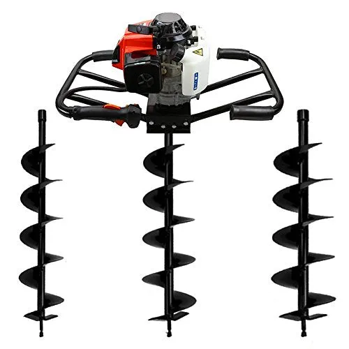 2 Man 63CC 2 Stroke Gas Post Hole Digger (Digger 8" 10" 12" Bit)