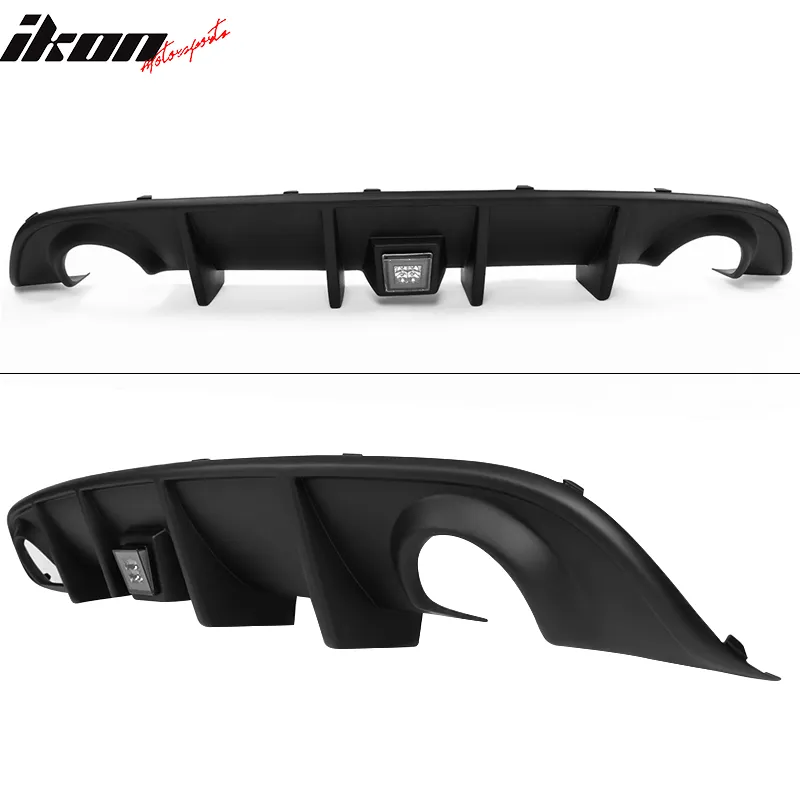 2015-2023 Dodge Charger Rear Diffuser w/ LED Lamp & Reflective Tape PP