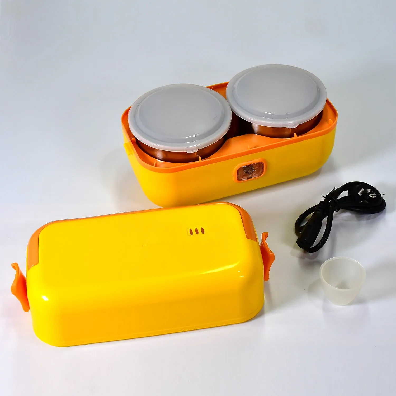 2963 1Layer Electric Lunch Box for Office, Portable Lunch Warmer with Removable 2 Stainless Steel Container.