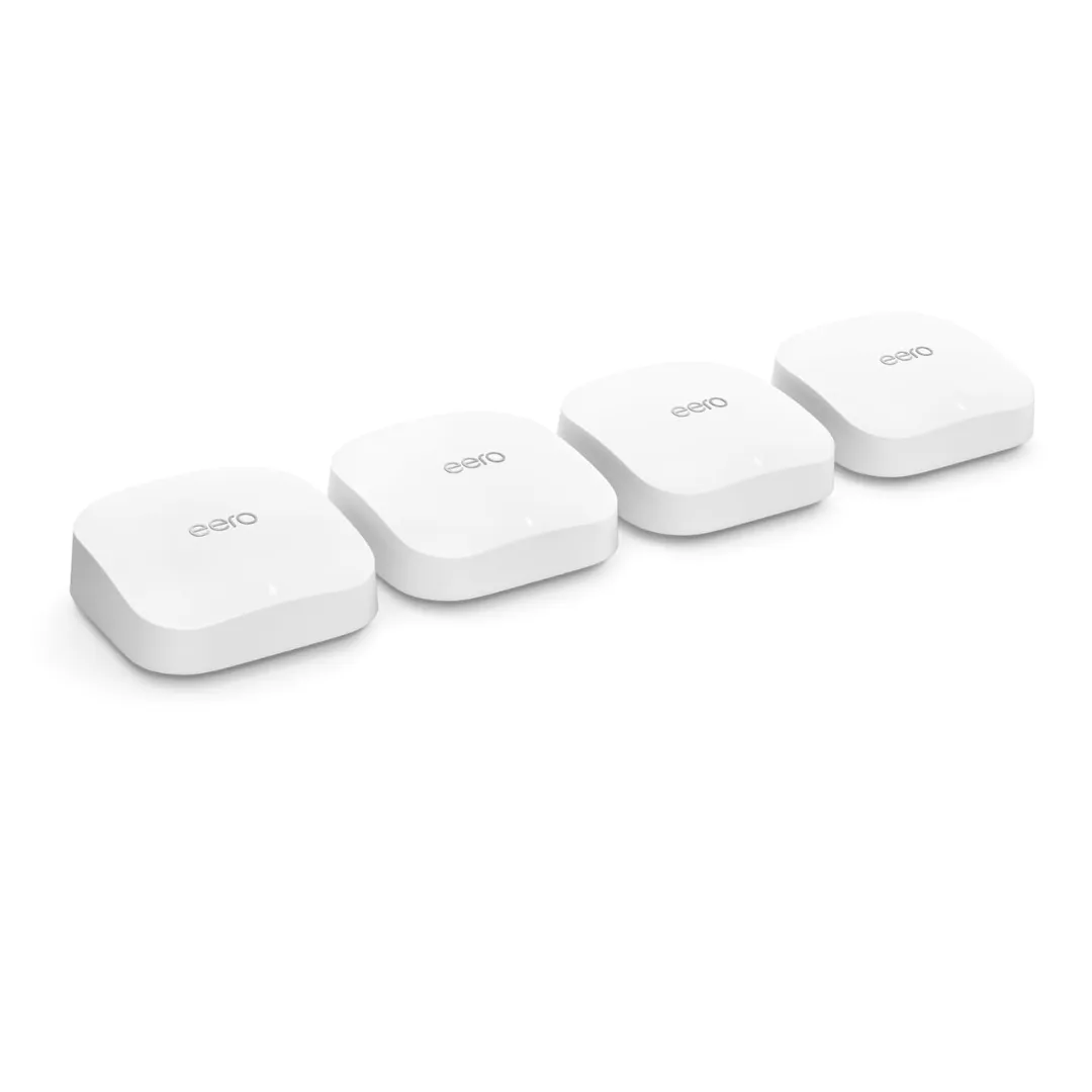 4-Pack Amazon eero Pro 6E Tri-Band Mesh Wi-Fi 6E Router