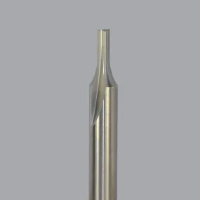 48-008, 0.125" Dia, 0.3125" LOC, 0.25" Shank Dia, 2" OAL, Two Flute Router Bit