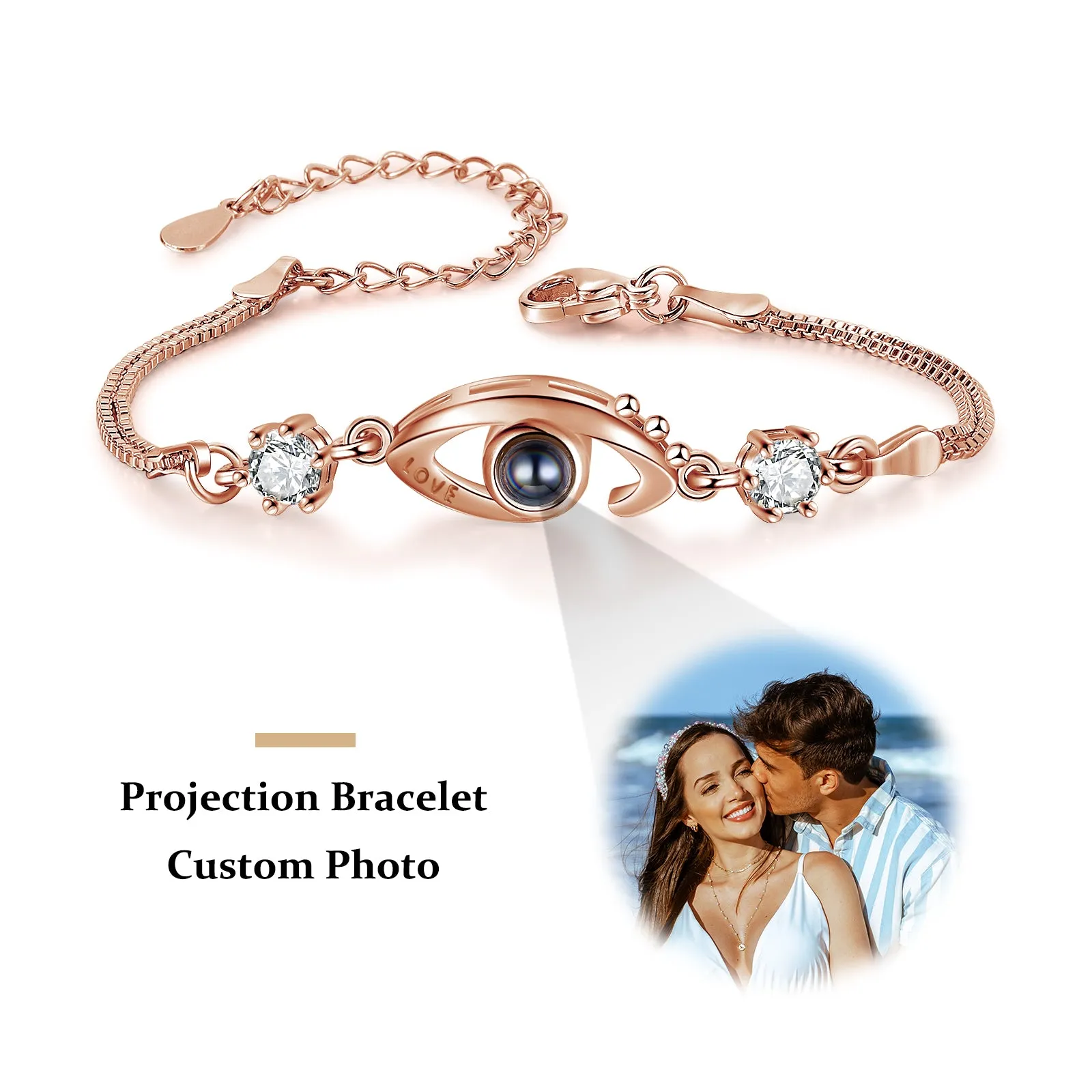 4FunGift® Angel Eye Customized Photo Projection Bracelet