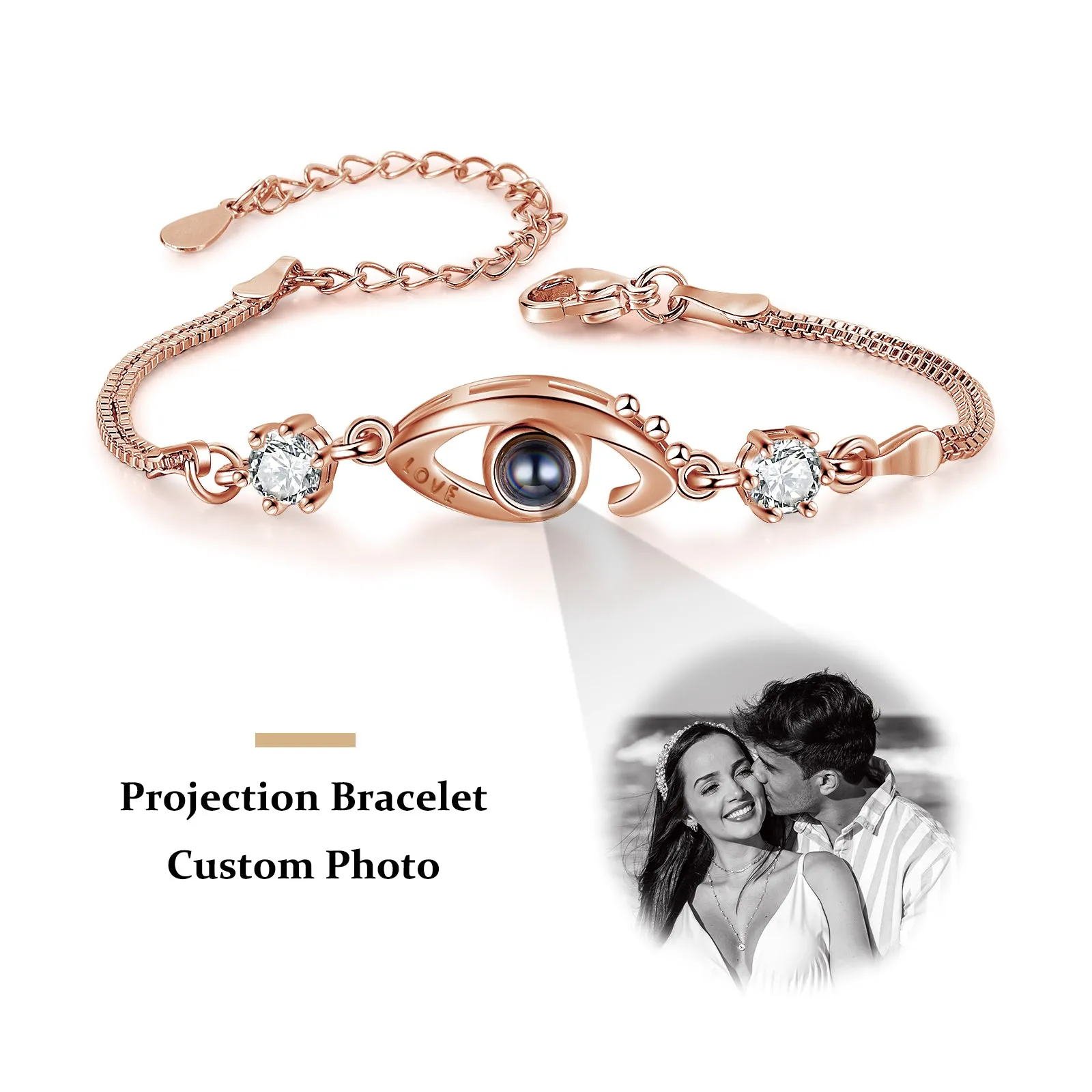 4FunGift® Angel Eye Customized Photo Projection Bracelet