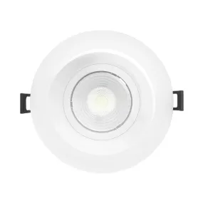 4" Regressed Gimbal Canless LED Downlight, 1050 Lumens, Selectable 2700K to 5000K