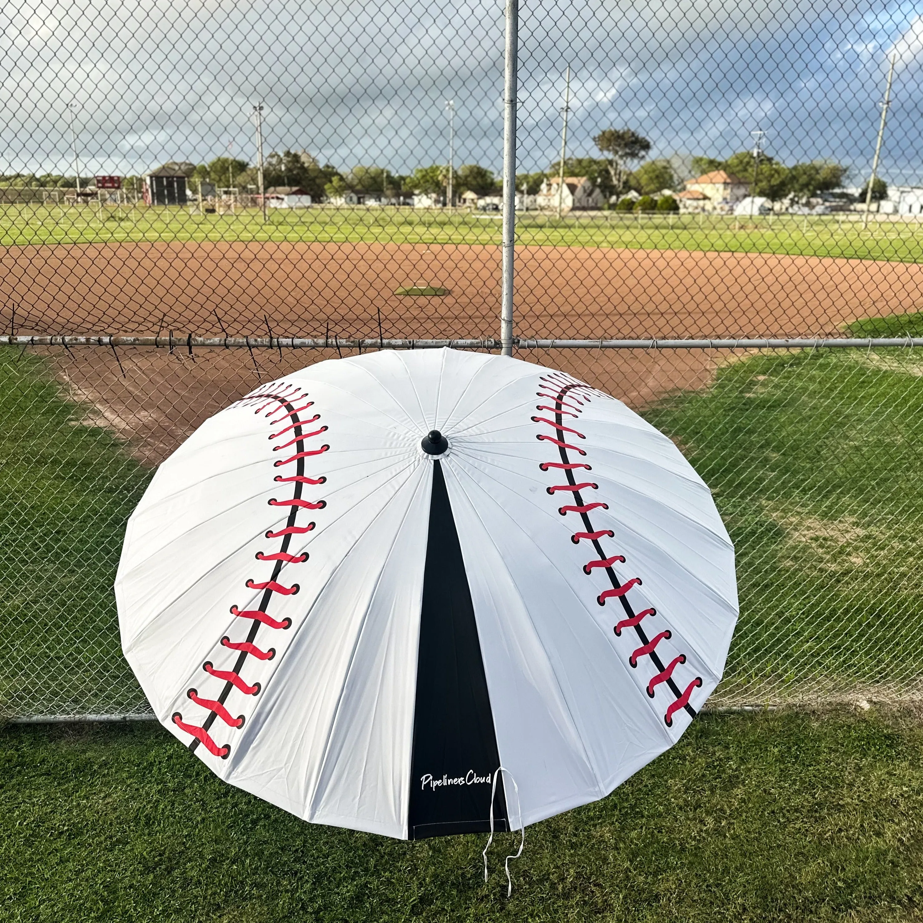 8’ Baseball Pipeliners Cloud Umbrella