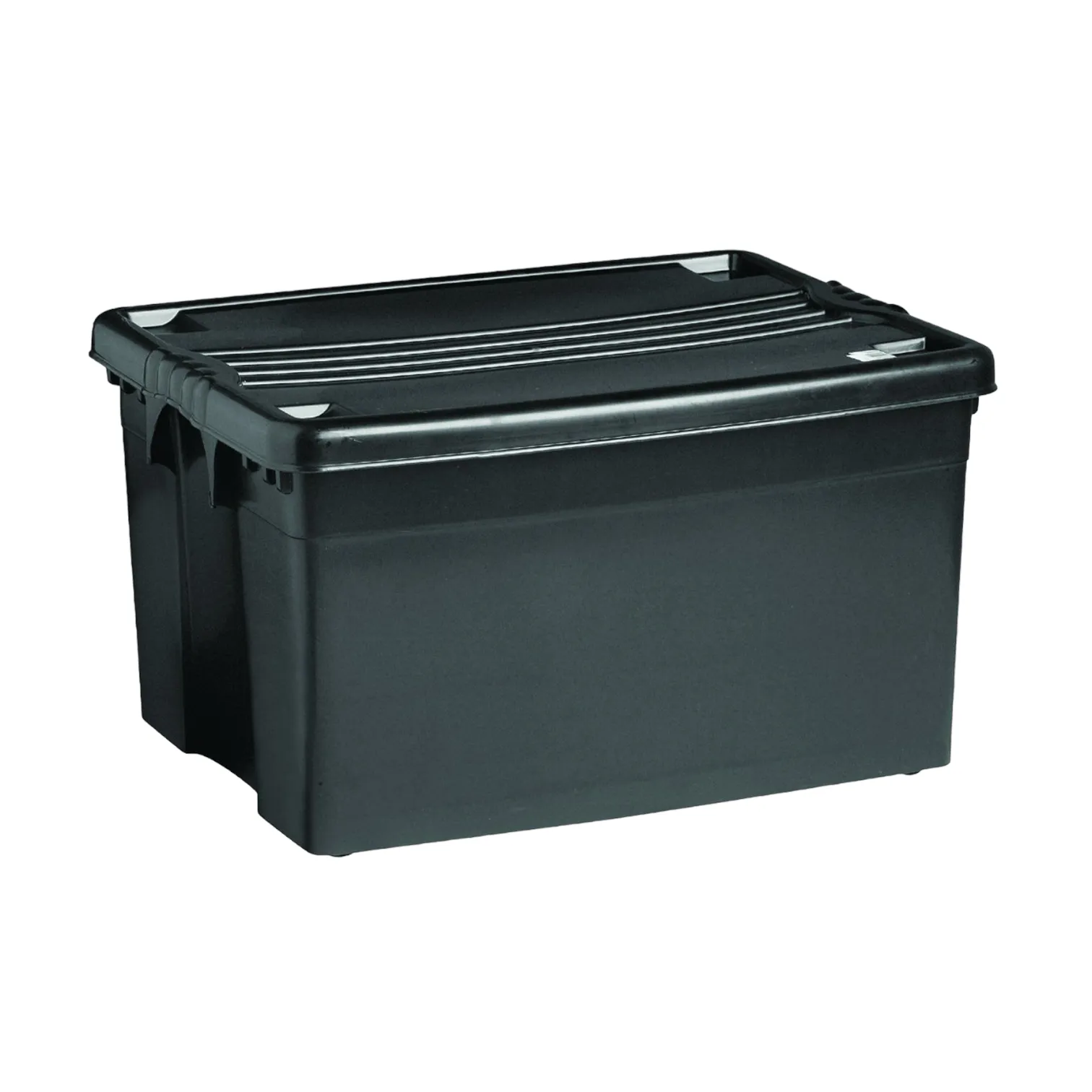 80L Storage Roller Box Black