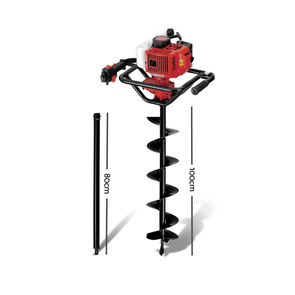 92CC Heavy-Duty Post Hole Digger, Auger & Extension - Giantz