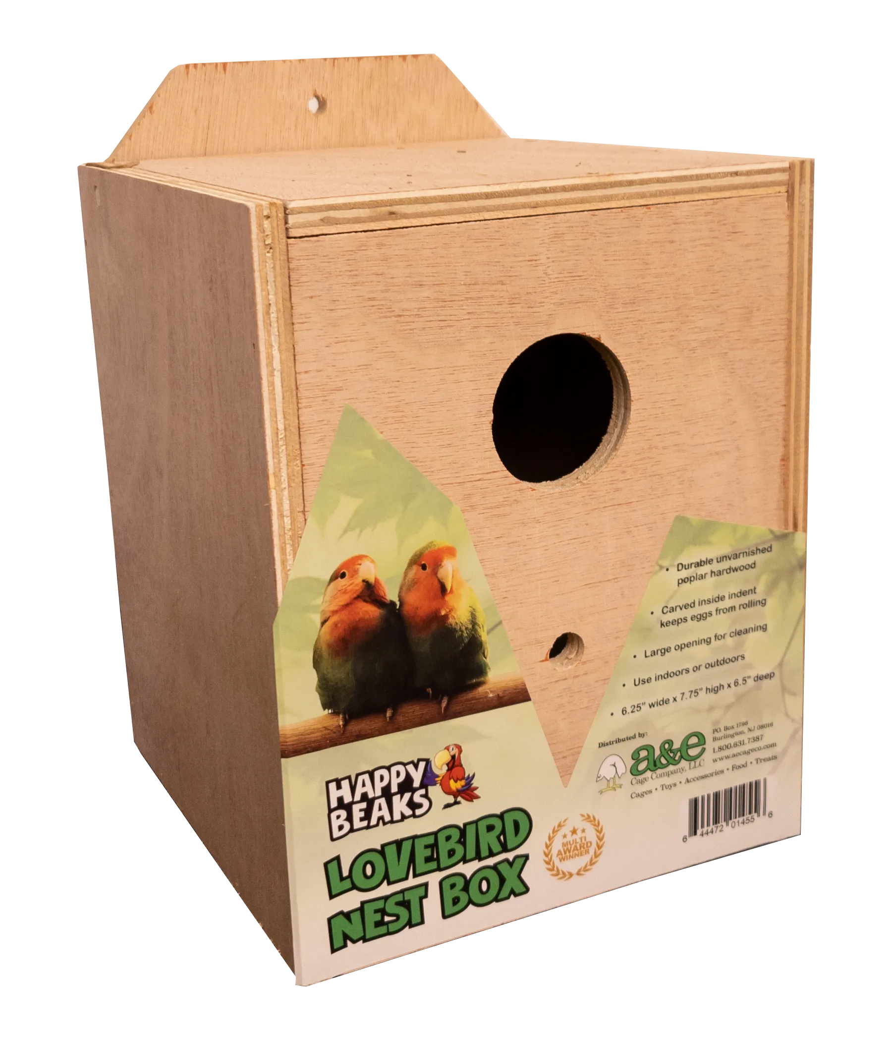 A&E Cage Lovebird Nest Box