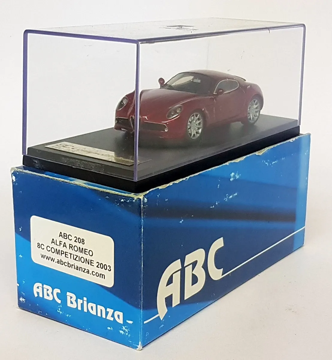 ABC Brianza 1/43 Scale Resin - ABC208 Alfa Romeo 8C Competizione 2003 Red