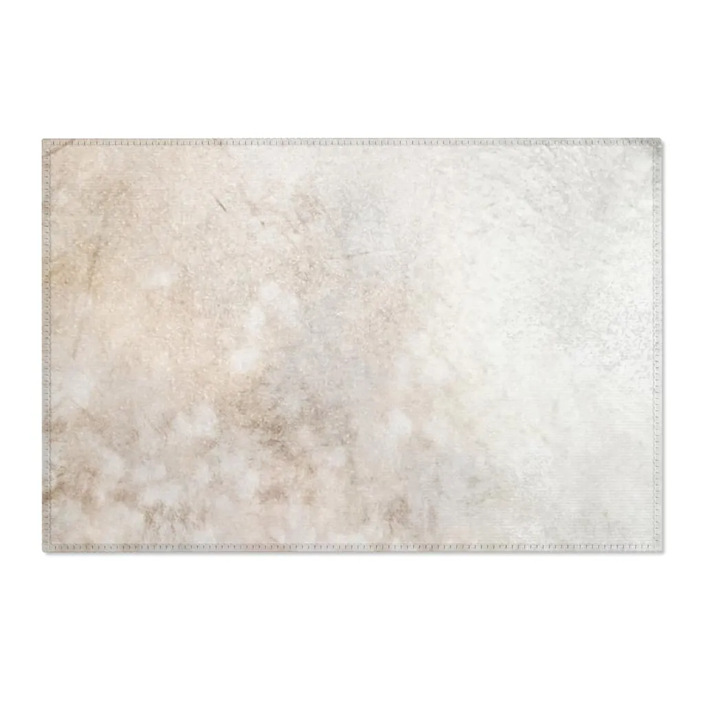 Abstract Area Rug | Beige Cream Ombre