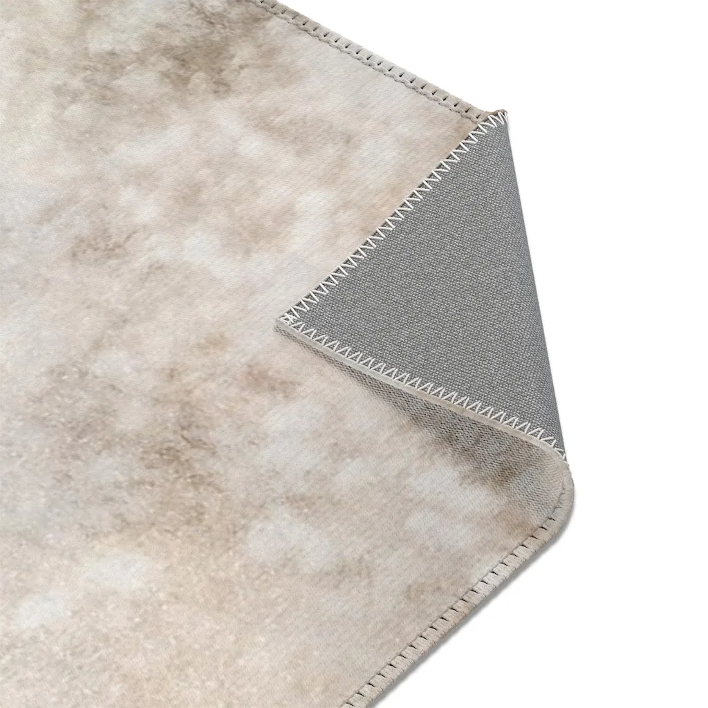 Abstract Area Rug | Beige Cream Ombre