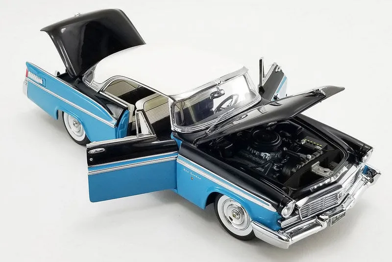 Acme 1/18 Scale A1809007 - 1956 Chrysler ST. Regis - Blue/Black