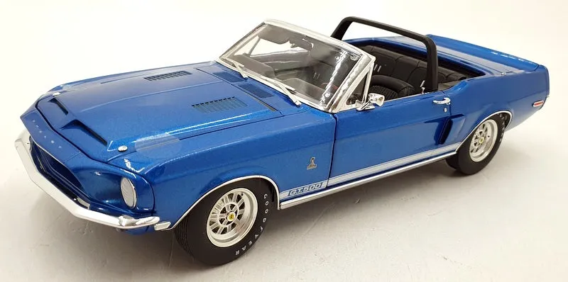 Acme 1/18 Scale Diecast A1801848 - 1968 Shleby G.T.500 Convertible - Blue