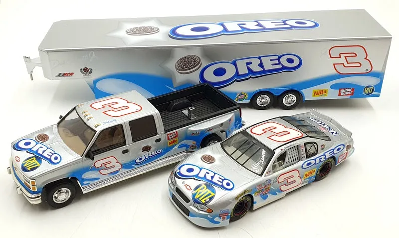 Action 1/24 Scale 102673 OREO Chevrolet #3 Crew Cab NASCAR And Trailer