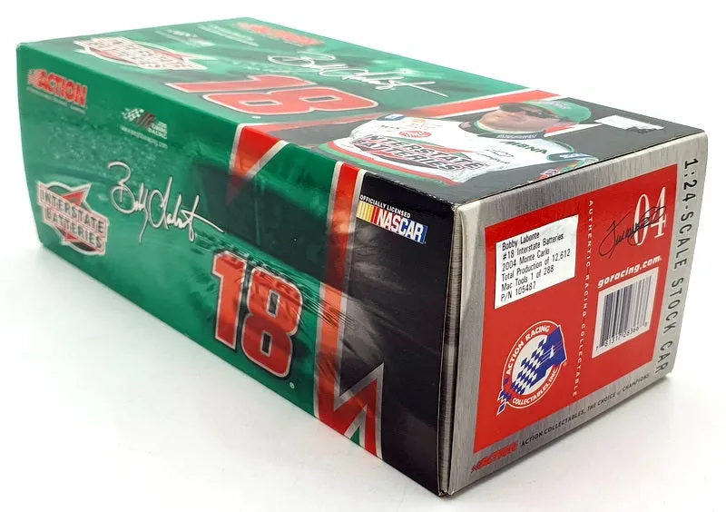 Action 1/24 Scale 105487 2004 Chevy Monte Carlo #18 interstate Batteries Labonte