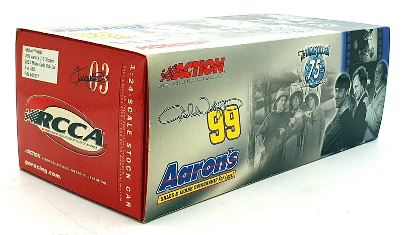 Action 1/24 Scale 401907 Chevrolet Monte Carlo 2003 Aaron's NASCAR #99 M.Waltrip