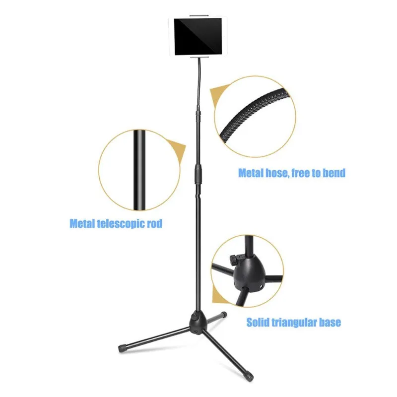 Adjustable Tripod Tablets Floor Stand