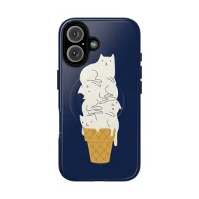 Adorable Cat Ice Cream Phone Case for Cat Lovers