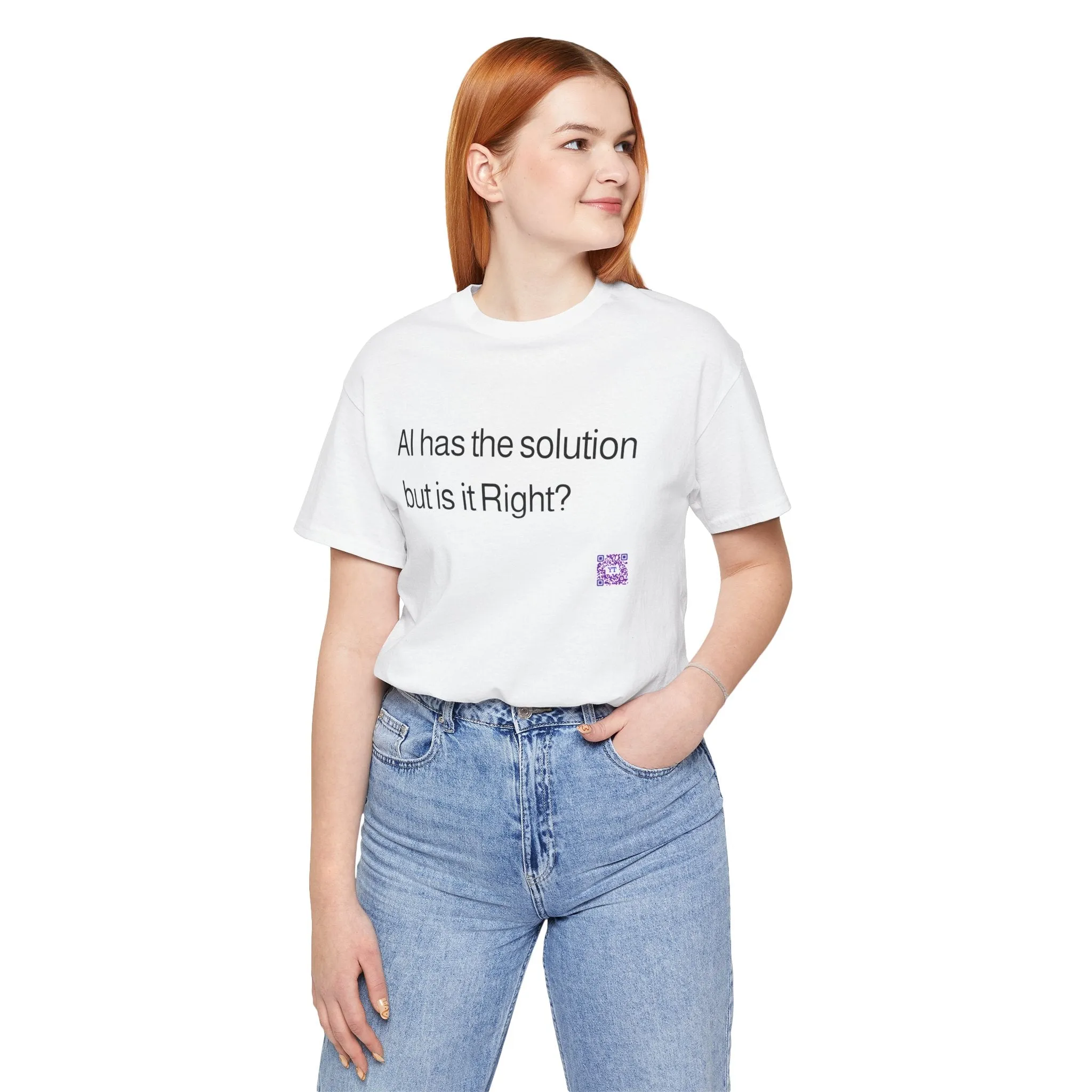 AI Solution T-Shirt, Thought-Provoking T-Shirt, Fun AI Graphic Tee, Witty Tech Shirt, AI Humor Design, Trendy AI Shirt