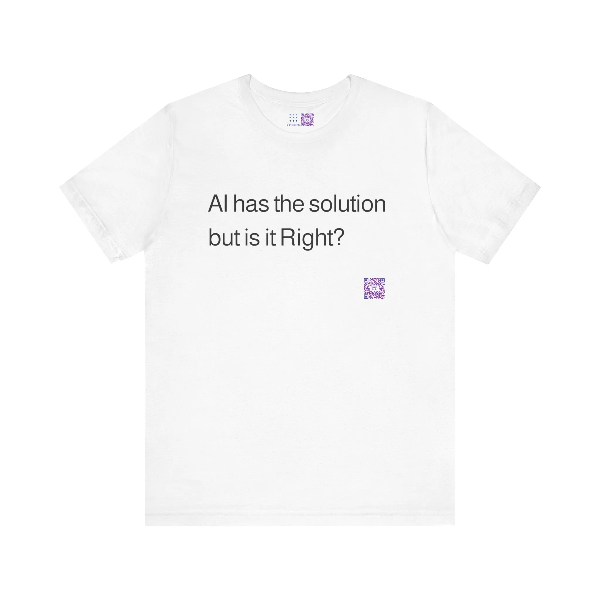 AI Solution T-Shirt, Thought-Provoking T-Shirt, Fun AI Graphic Tee, Witty Tech Shirt, AI Humor Design, Trendy AI Shirt