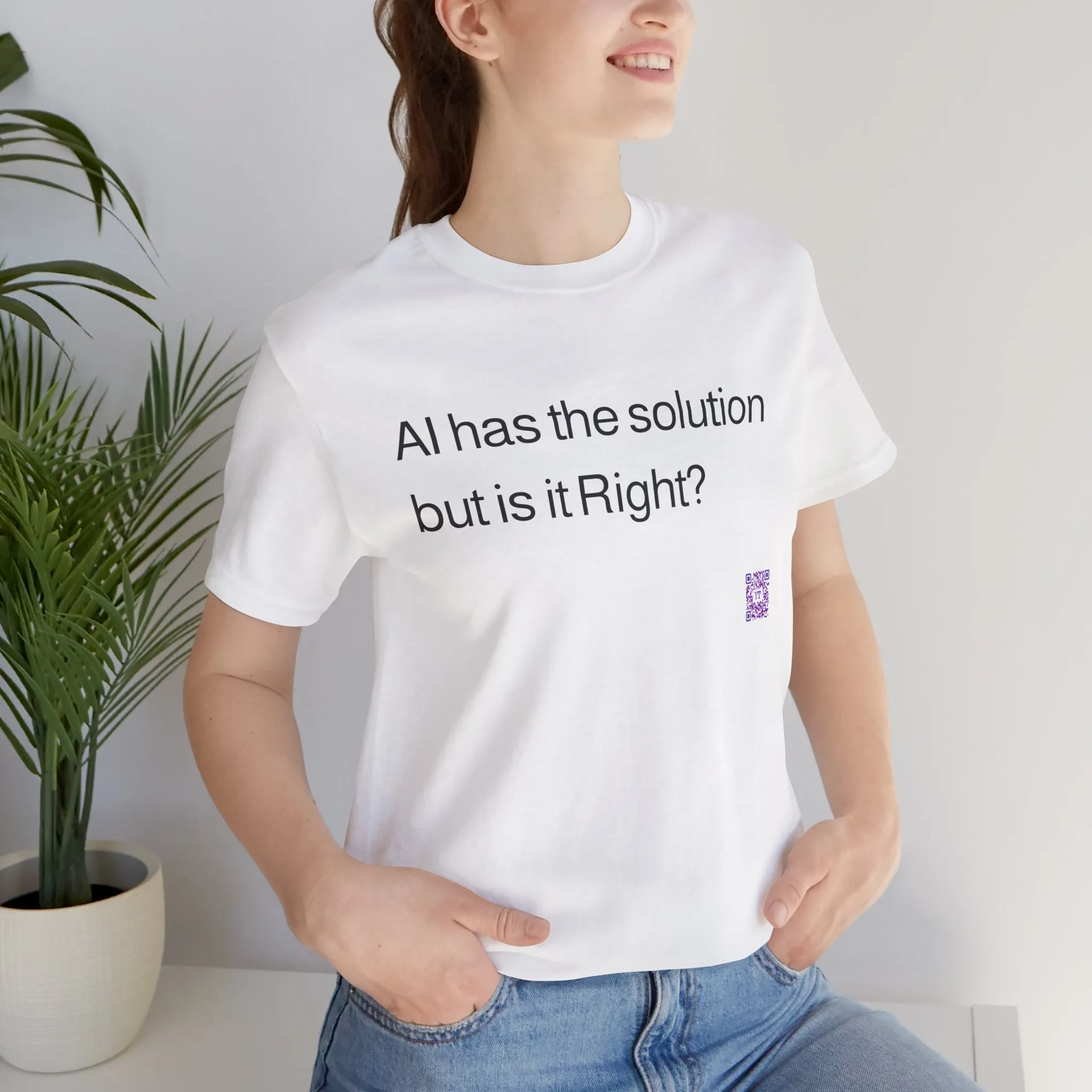 AI Solution T-Shirt, Thought-Provoking T-Shirt, Fun AI Graphic Tee, Witty Tech Shirt, AI Humor Design, Trendy AI Shirt