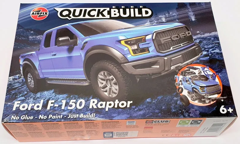 Airfix 21cm Long Model Pickup J6037 - Ford F150 Raptor Quick Build Kit