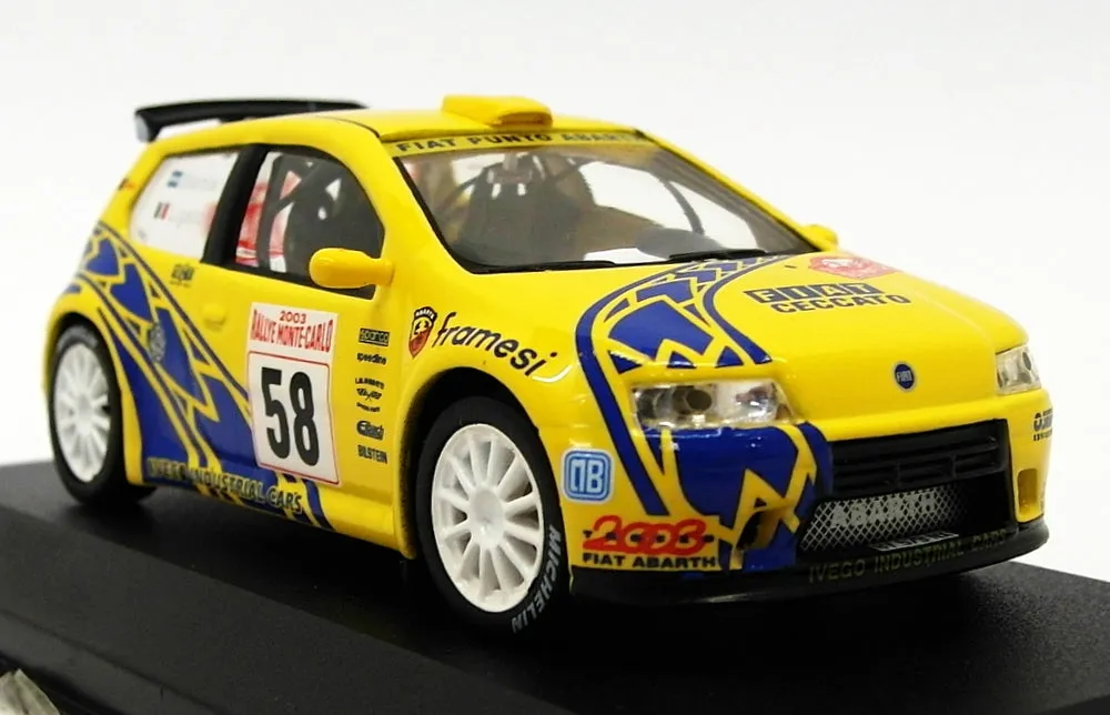 Altaya 1/43 Scale AL01419A - Fiat Punto S1600 - Monte Carlo Rally 2003