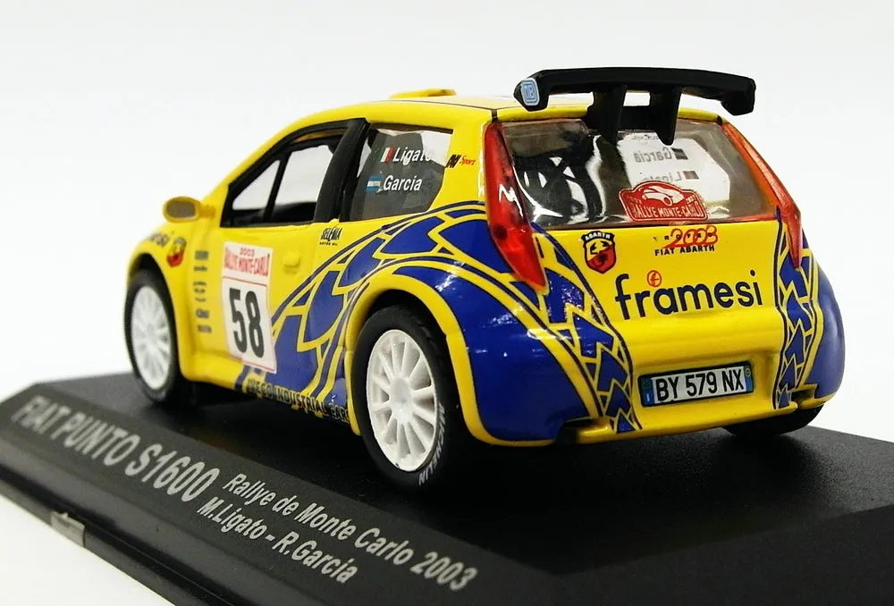 Altaya 1/43 Scale AL01419A - Fiat Punto S1600 - Monte Carlo Rally 2003