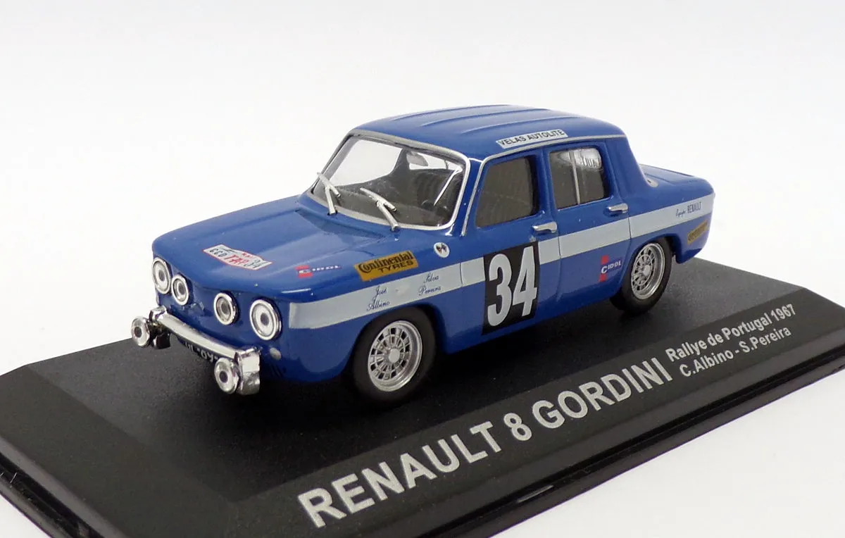 Altaya 1/43 Scale AL121219R - Renault 8 Gordini - Portugal Rally 1967