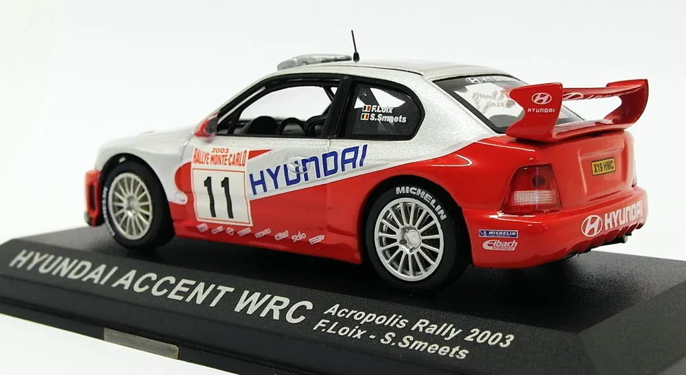 Altaya 1/43 Scale AL29319J - Hyundai Accent WRC - Acropolis Rally 2003