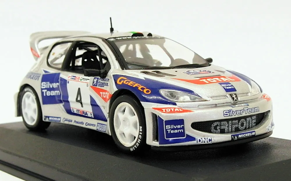 Altaya 1/43 Scale AL31319C - Peugeot 206 WRC - Mille Miglia Rally 2003